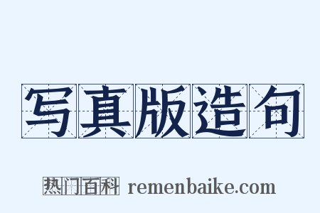 写真版造句是什么意思的图片